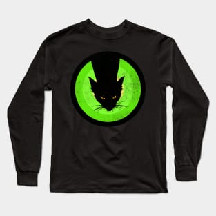 Retro Vintage Black Cat Long Sleeve T-Shirt